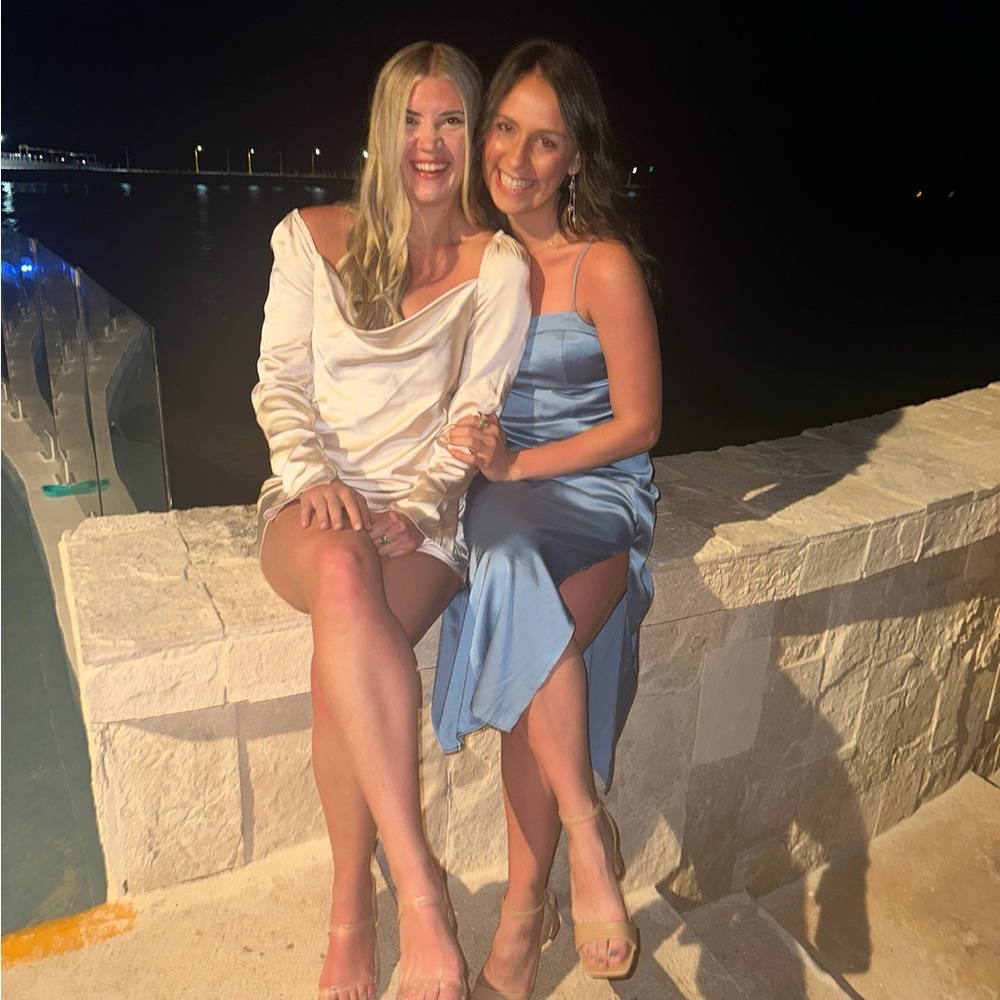 Princess Polly Cream Long Sleeve Dress